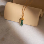 Crystal Quartz Necklaces Silver 18K Gold Plated