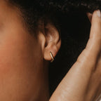 Kelsey Link Earrings Silver 18K Gold Plated