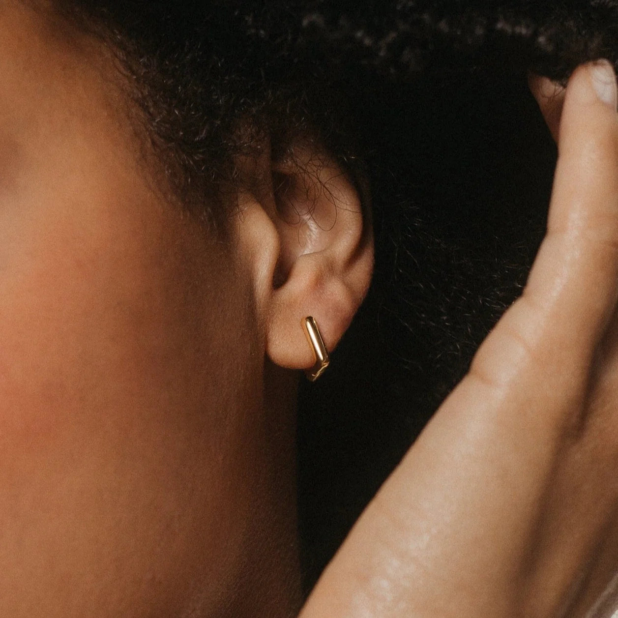 Kelsey Link Earrings Silver 18K Gold Plated
