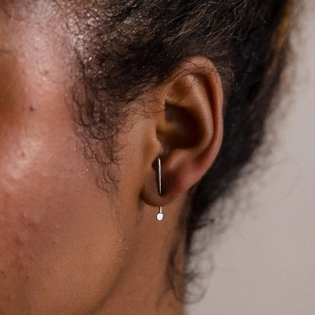 Dot Ear Jackets Silver 18K Gold Plated