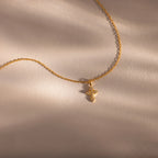 Diamond Cross Necklace Silver 18K Gold Plated