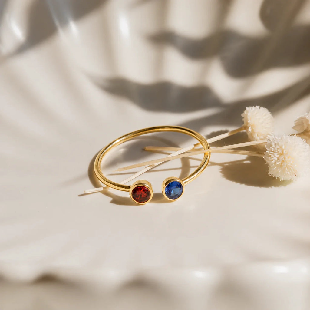 Dual Birthstone Ring