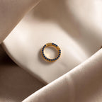 Pave Sapphire Charm Clip  Silver 18K Gold Plated