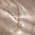 Baroque Pearl Necklace Silver 18K Gold Plated