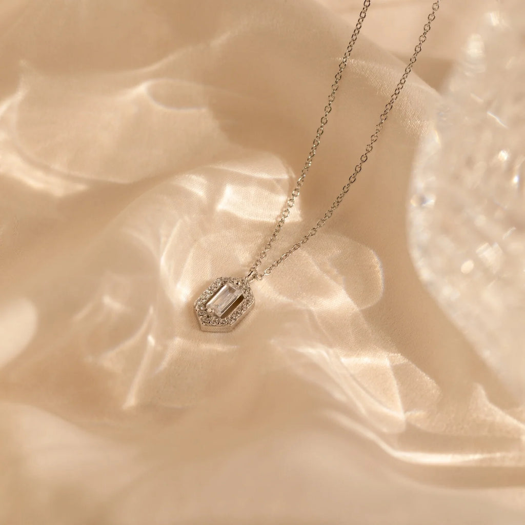 Daydreamer Diamond Necklace Silver 18K Gold Plated