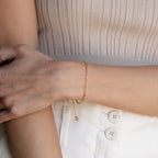 Paperclip Chain Bracelet Silver 18K Gold Plated