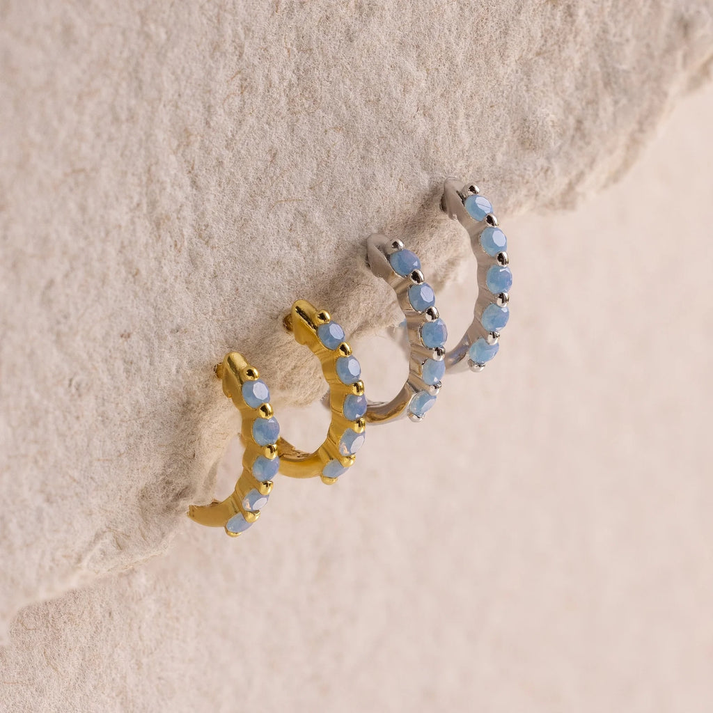Inside Out Ivy Huggies Silver 18K Gold Plated