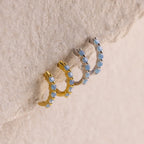 Inside Out Ivy Huggies Silver 18K Gold Plated