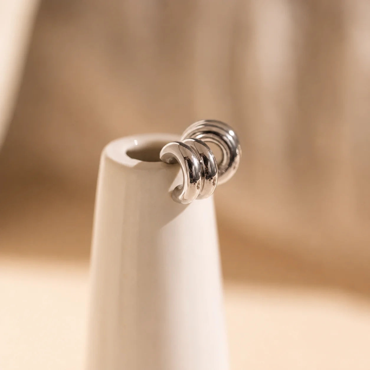 Chunky Double Hoops