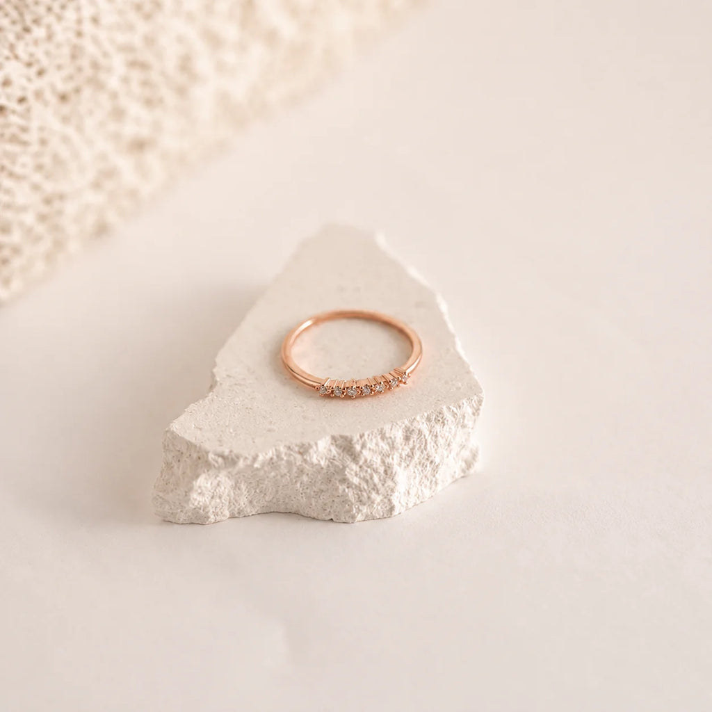 Elegant CZ Diamond Stackable Ring