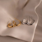 Chloe Hoops Silver 18K Gold Plated