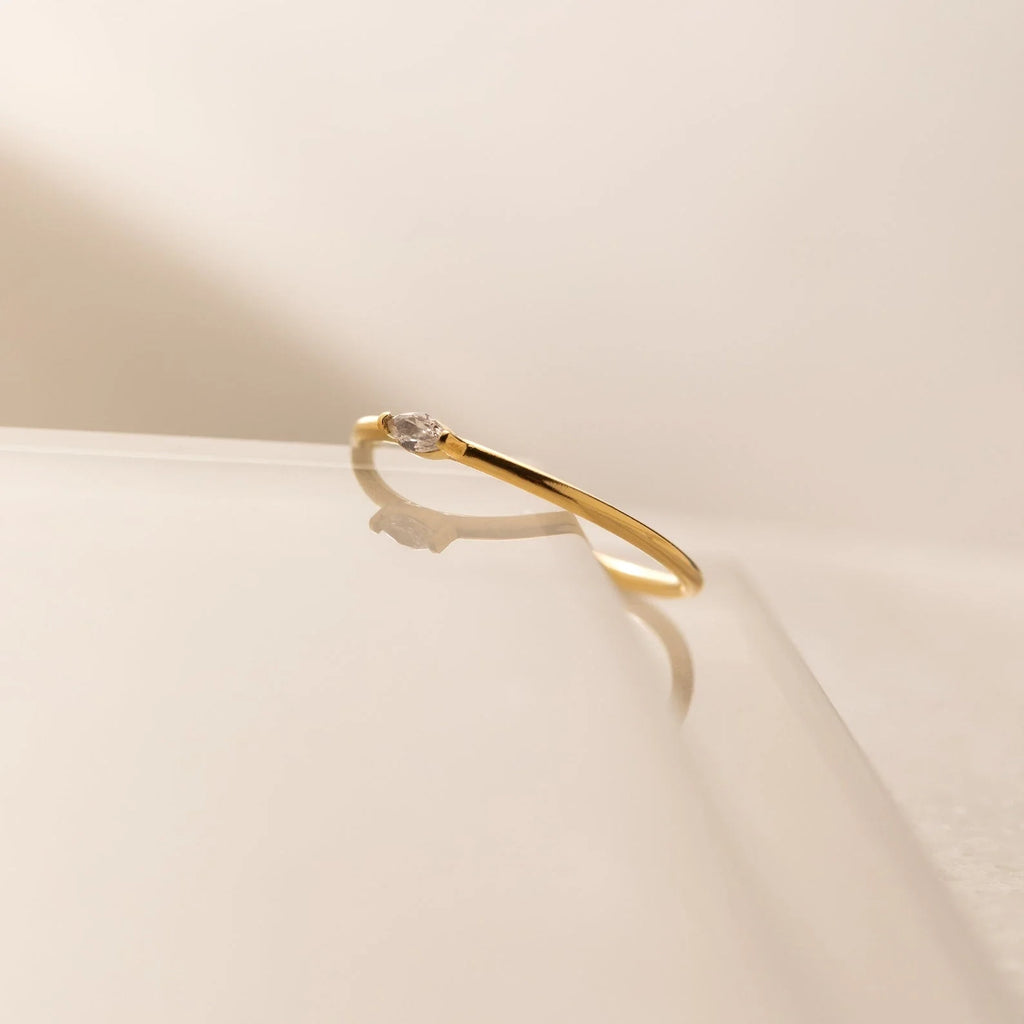 Custom Marquise Birthstone Ring