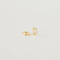 Diamond Huggies Silver 18K Gold Plated