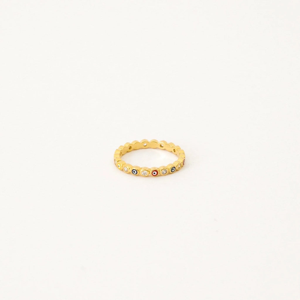 Guardian of Omens: The Rainbow Evil Eye Ring