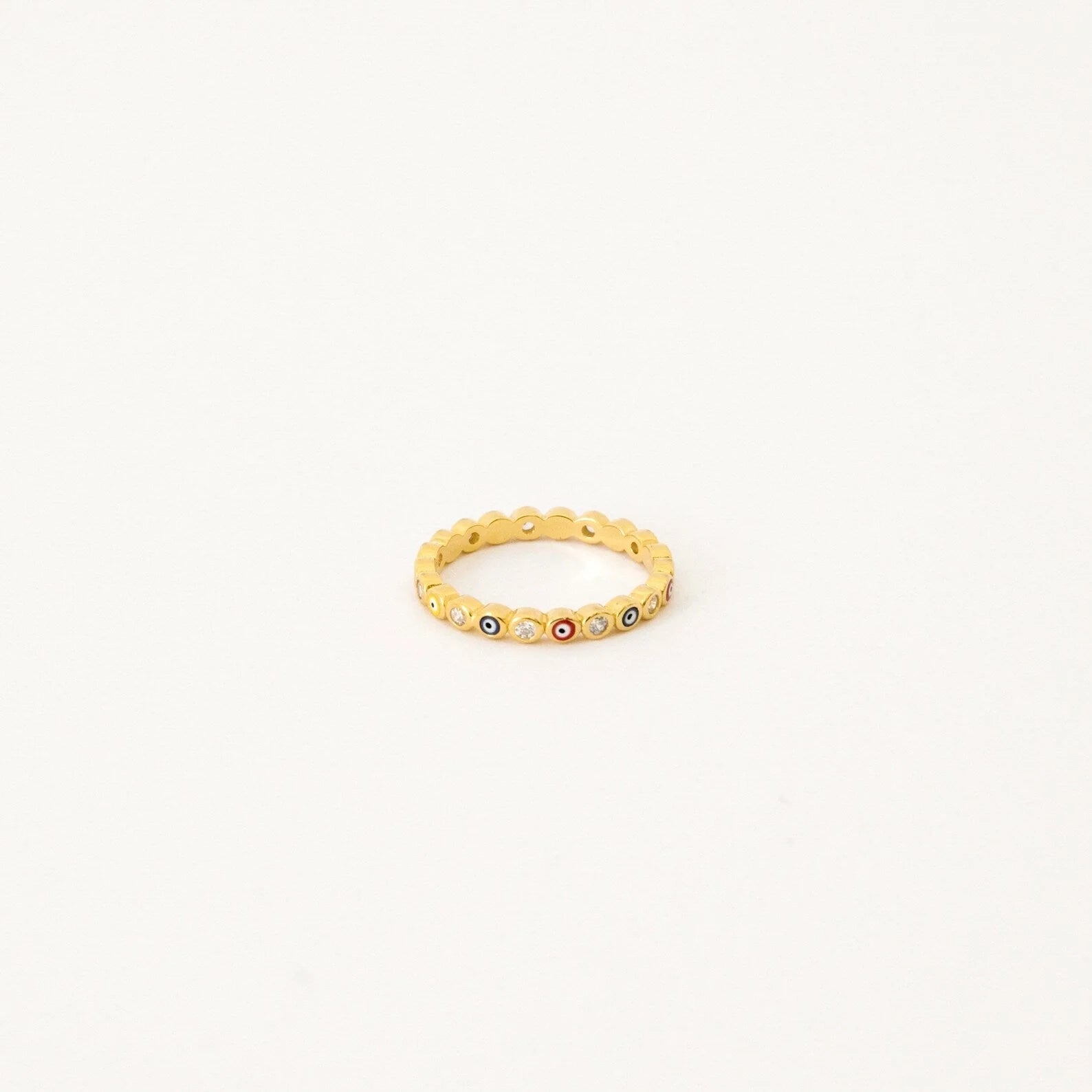 Guardian of Omens: The Rainbow Evil Eye Ring