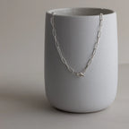 Paperclip Toggle Necklace  Silver 18K Gold Plated