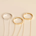 Inner Circle Necklace Silver 18K Gold Plated