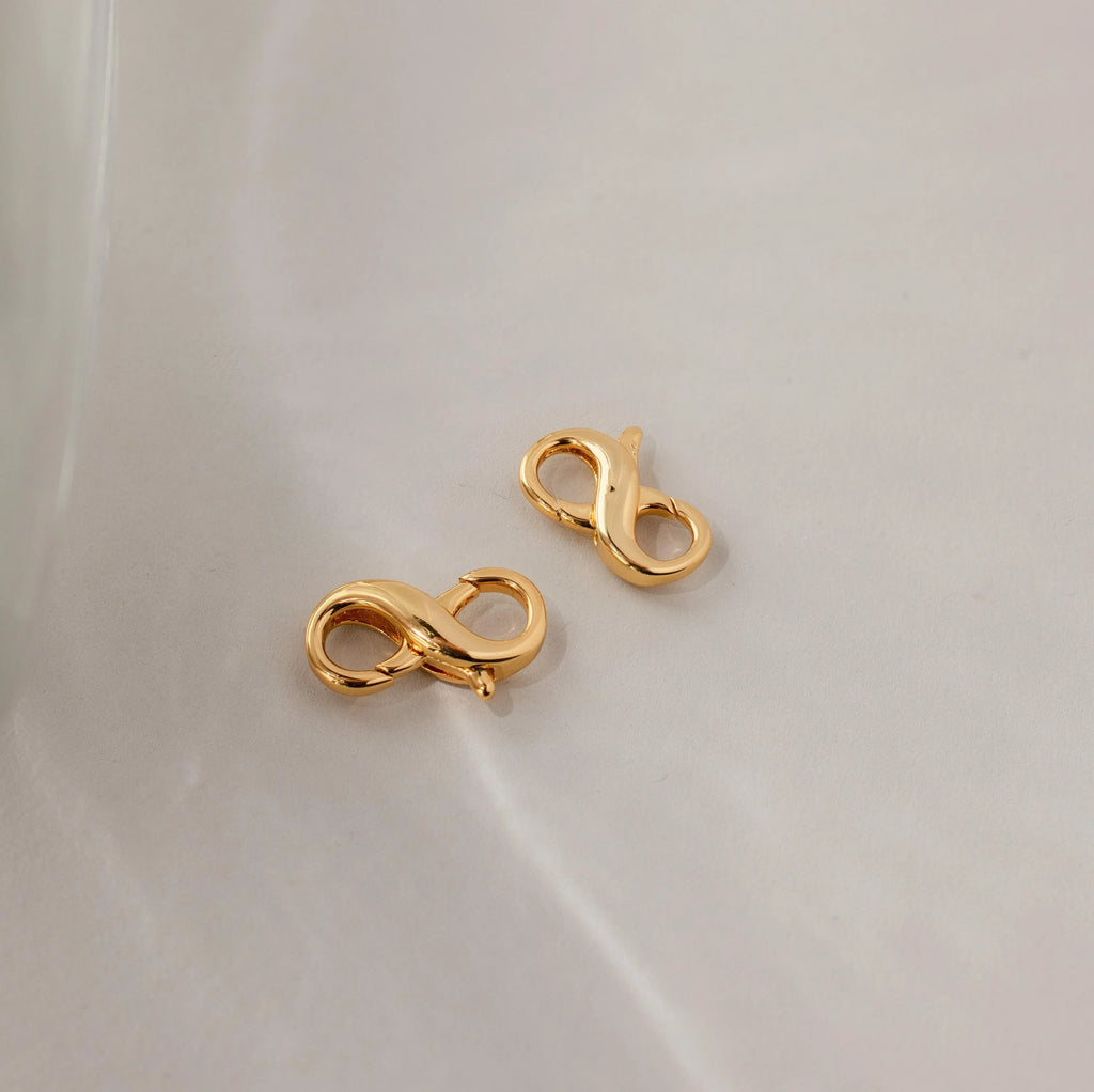 Multipurpose Lobster Clasp Extender Set Silver 18K Gold Plated
