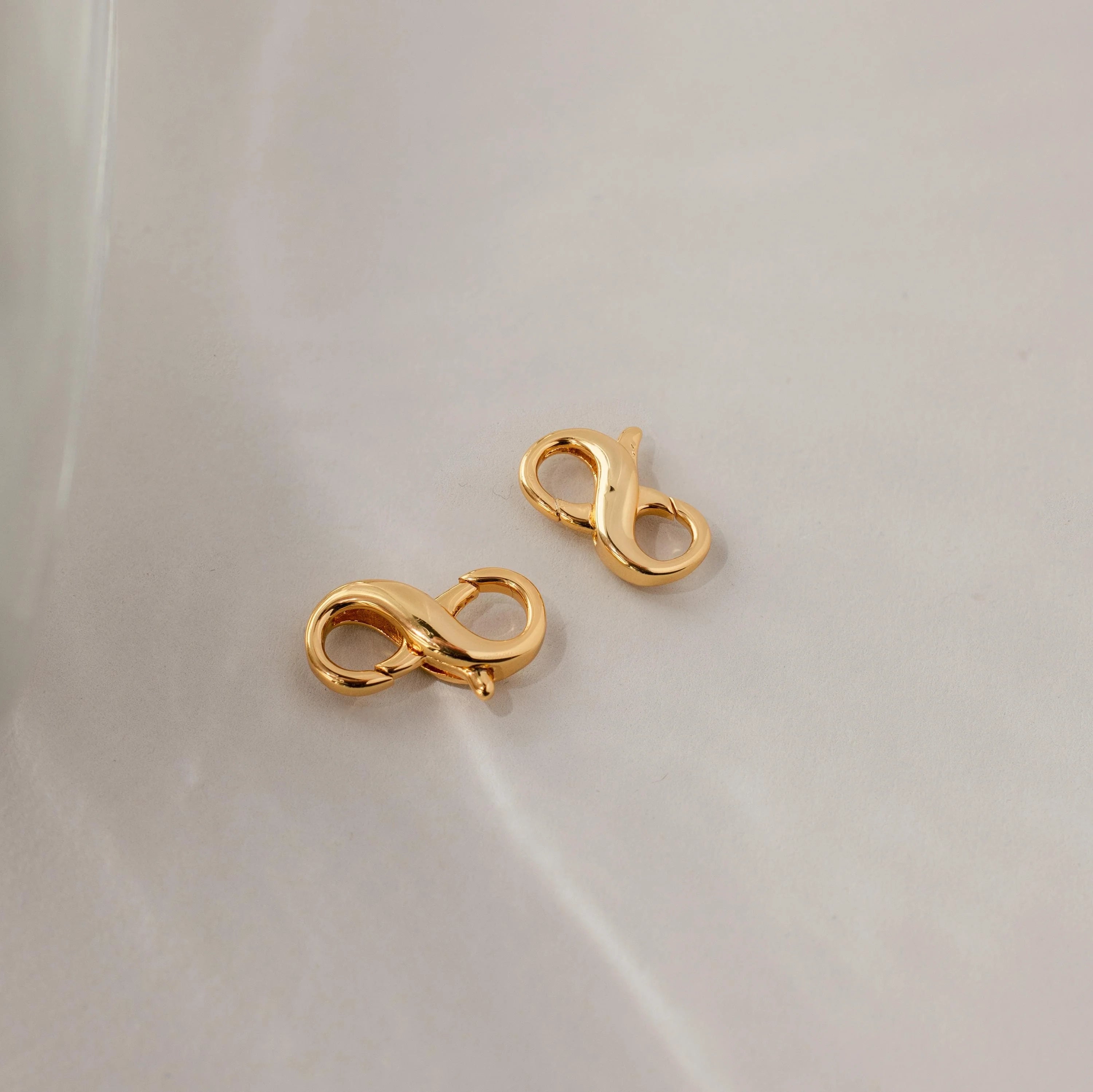 Multipurpose Lobster Clasp Extender Set Silver 18K Gold Plated