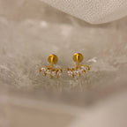 Marquise Diamond Climbers Silver 18K Gold Plated