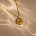 Jade Dragon Necklace Silver 18K Gold Plated