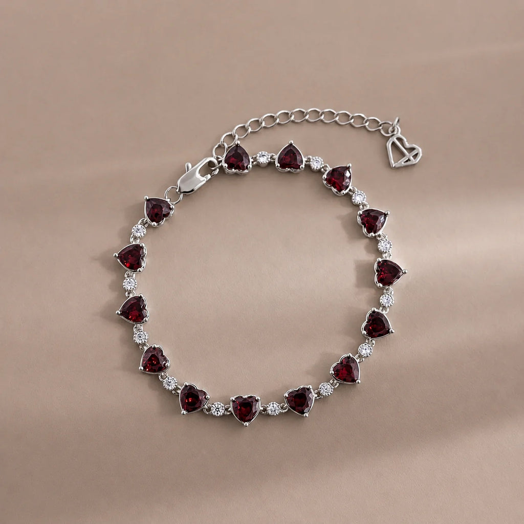 Aura Red Heart Bracelet