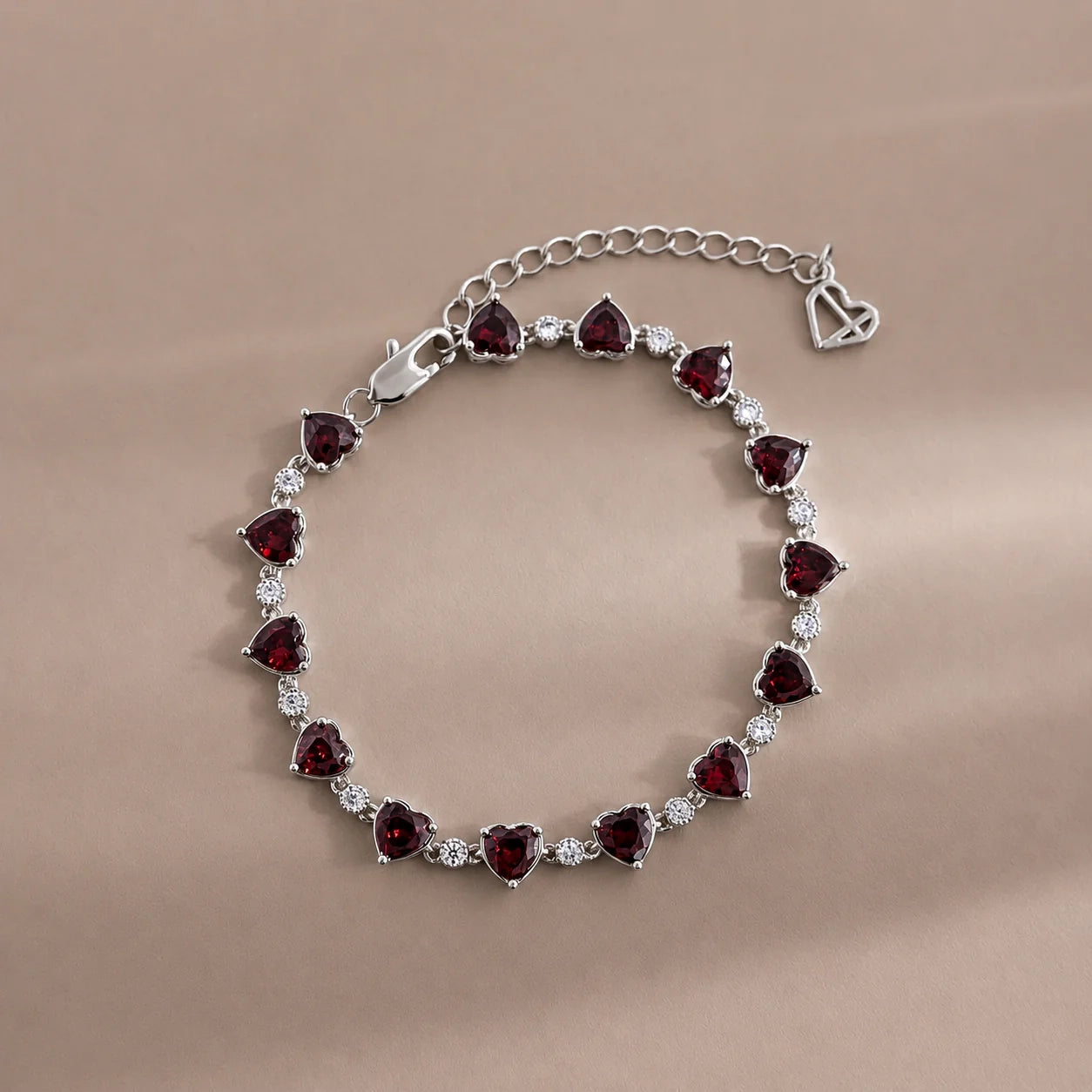 Aura Red Heart Bracelet
