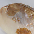 Molly Pearl Huggies Silver 18K Gold Plated