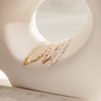 Mini Name Bar Bracelet Silver 18K Gold Plated