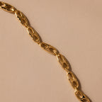 Organic Mariner Chain Bracelet Silver 18K Gold Plated