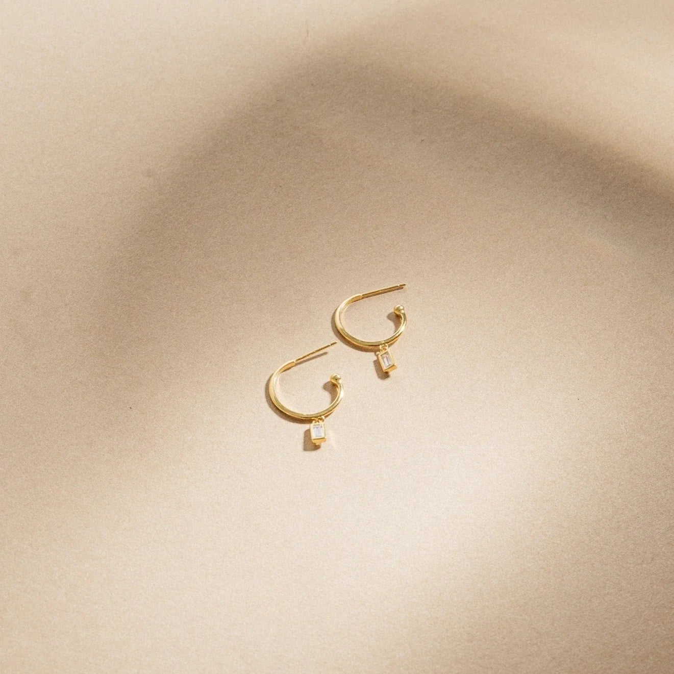 Elevate Your Look with Elegance: Elle Baguette Hoops