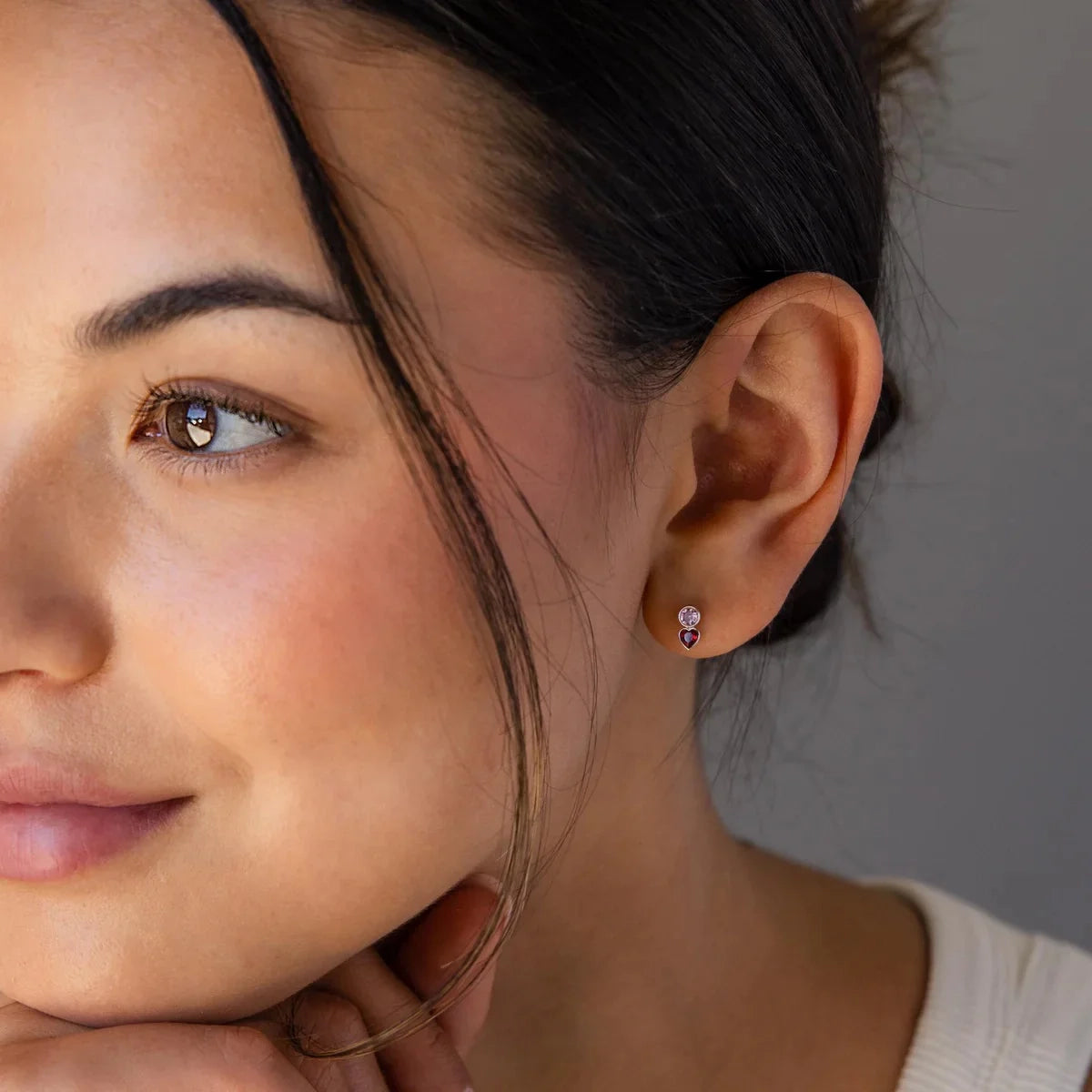 Serenity Duo Birthstone Studs