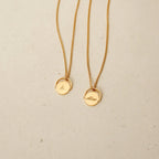Spinner Pendant Necklace Silver 18K Gold Plated
