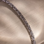 Byzantine Link Bracelet  Silver 18K Gold Plated