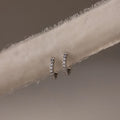 Coco Pave Huggies Silver 18K Gold Plated