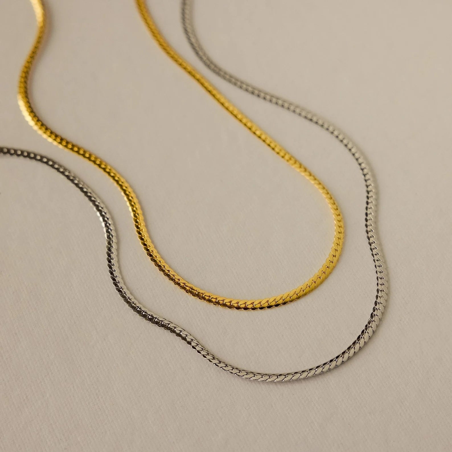 Minimalist Snake Chain Necklace