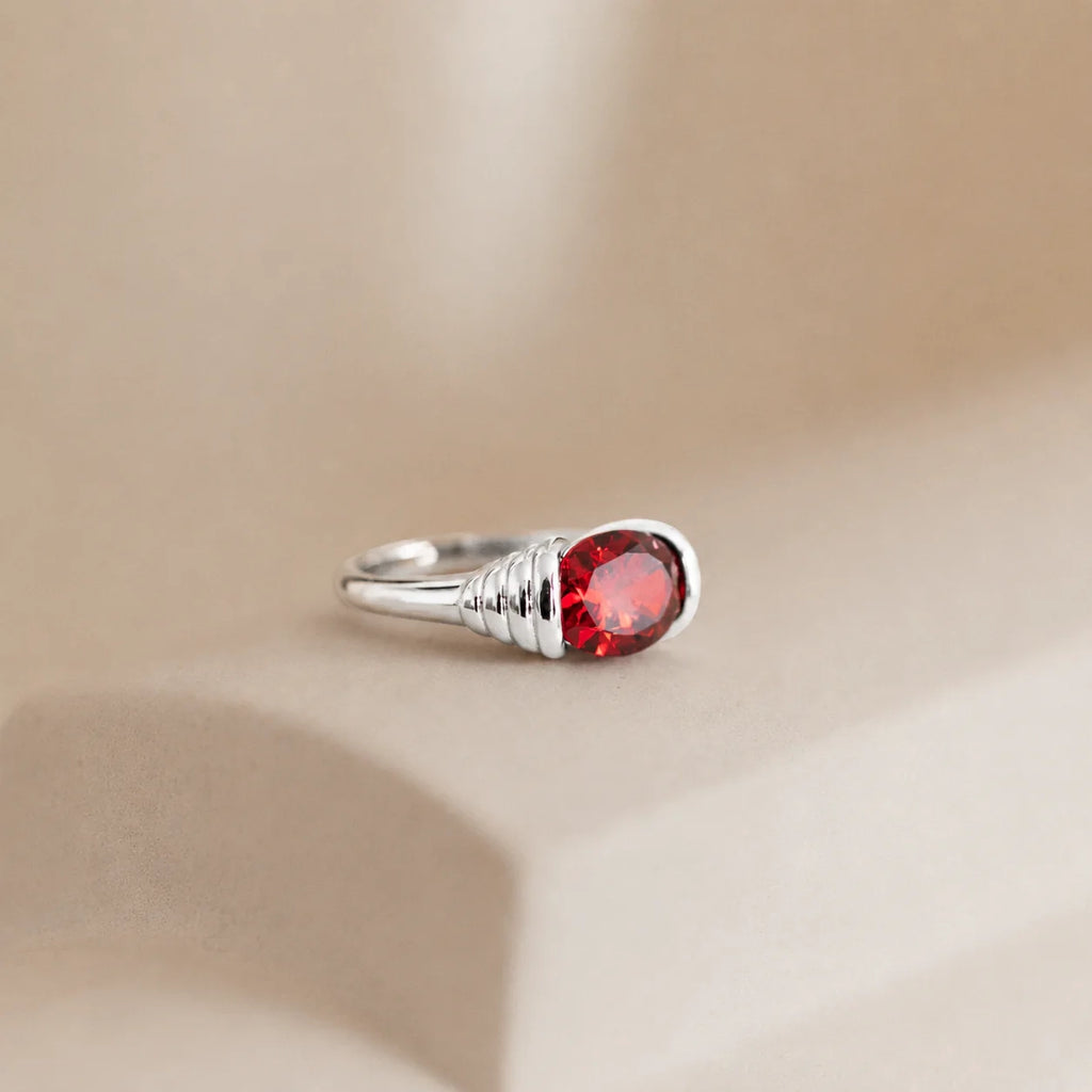 Garnet Signet Ring