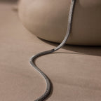 Bold Snake Chain Necklace Silver 18K Gold Plated