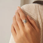 Pet Portrait Ring Silver 18K Gold Plated