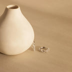 Pearl Cluster Huggies Silver 18K Gold Plated