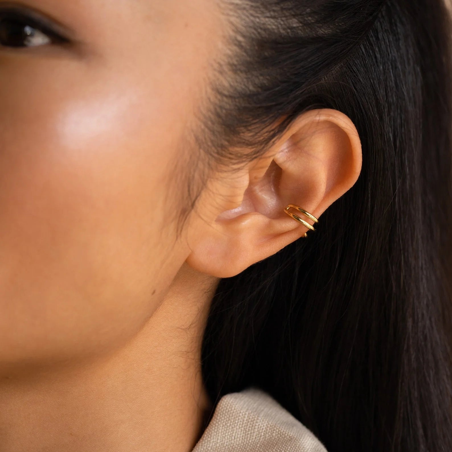 Claw Ear Cuffs Silver 18K Gold Plated