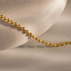 Beaded Bracelet Silver 18K Gold Plated