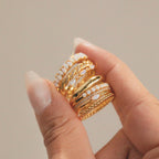 Dome Ring Silver 18K Gold Plated