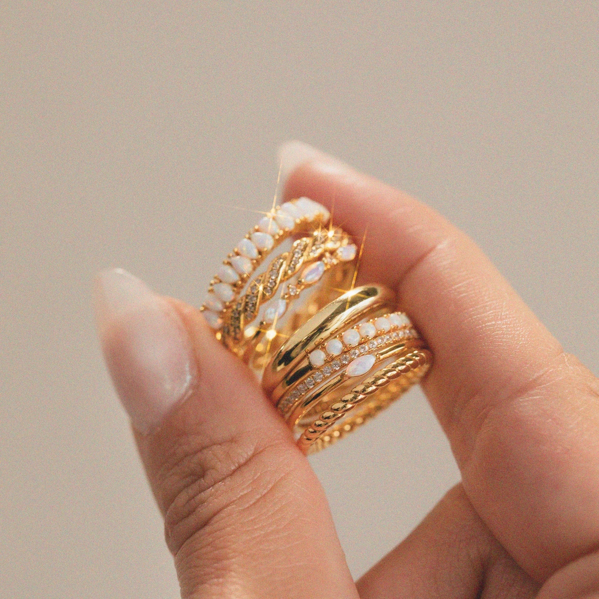 Dome Ring Silver 18K Gold Plated