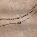 Zina Necklace Silver 18K Gold Plated