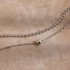 Zina Necklace Silver 18K Gold Plated