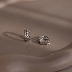 Curb Huggies Silver 18K Gold Plated