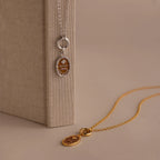 Love Poem Pendant Necklace Silver 18K Gold Plated