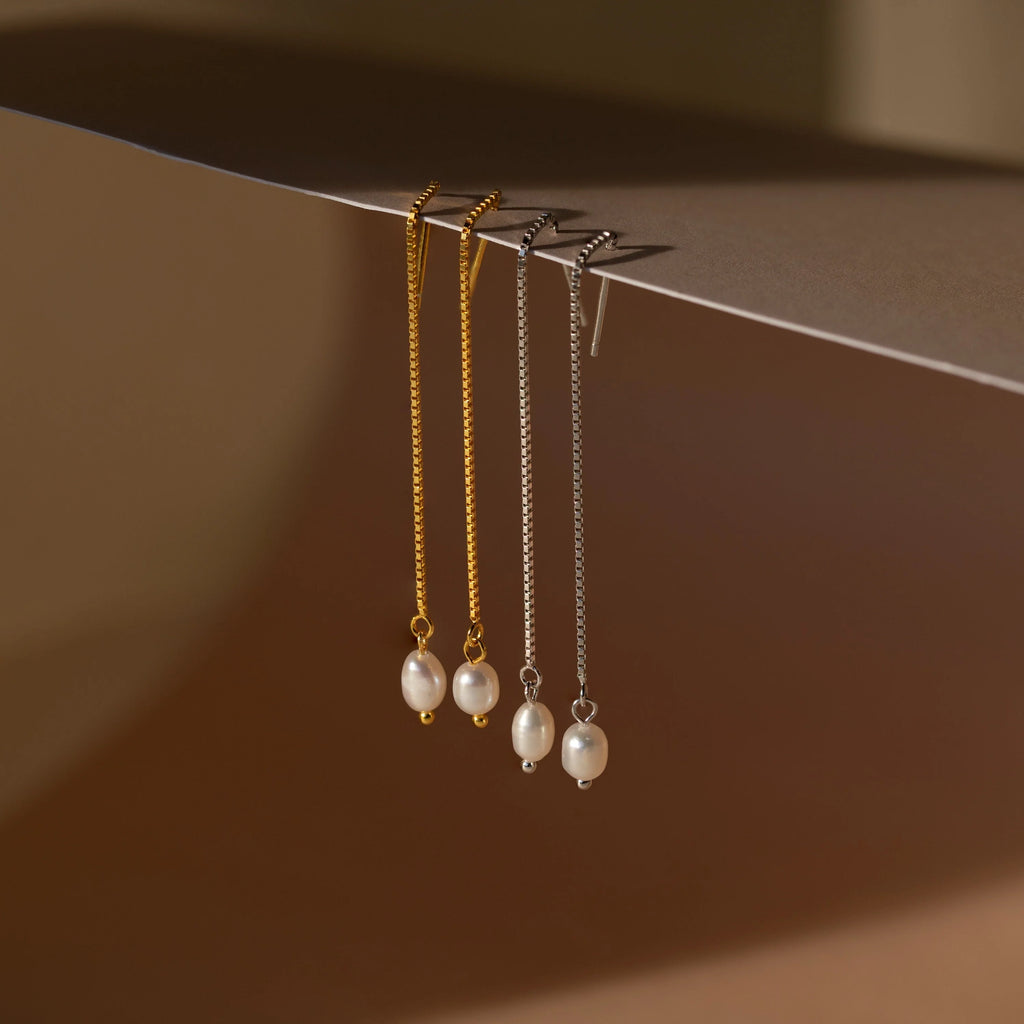 Pearl Threader Earrings