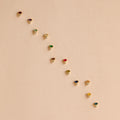 Diamond Marquise Birthstone Studs Silver 18K Gold Plated